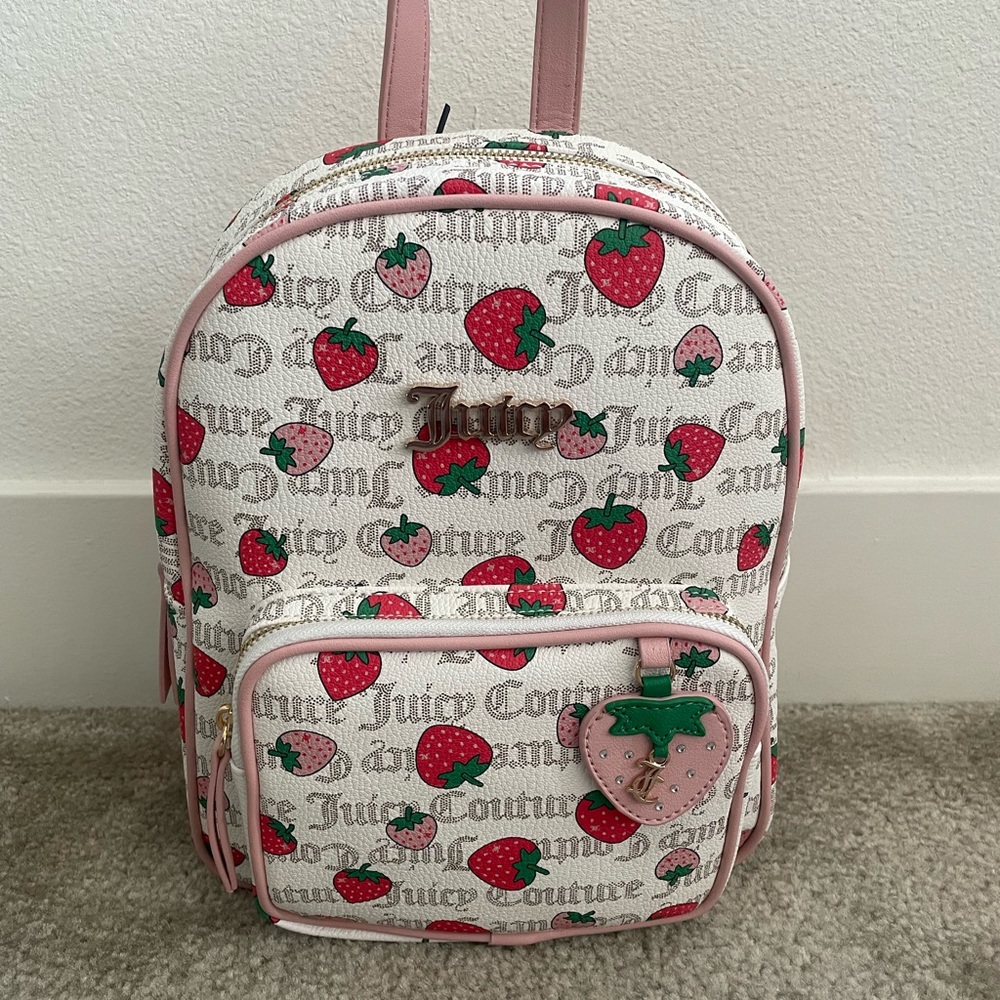 Juicy Couture Pink and White Strawberry Bag